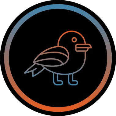 kuşun vektör illüstrasyonu