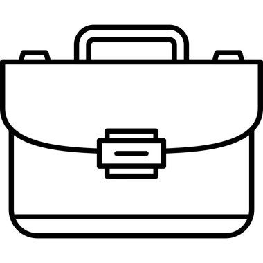 evrak çantası simgesi, vektör illüstrasyonu