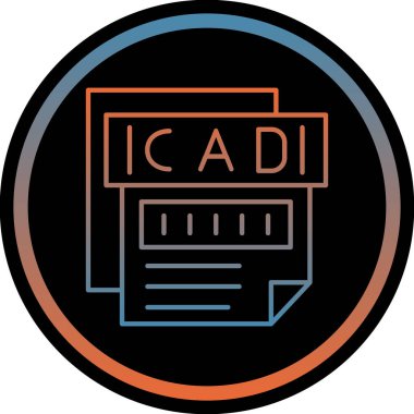 dosya biçimi simgesi, illüstrasyon vektörü