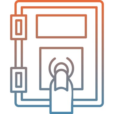 Çantanın vektör illüstrasyonunun web simgesi