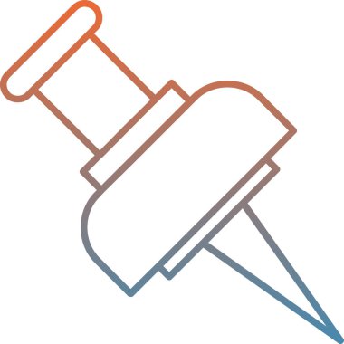 Bir kalem simgesinin vektör illüstrasyonu