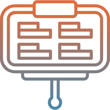 veri dizini. Web simgesi basit illüstrasyon