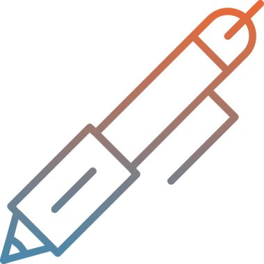 Kalem. Web simgesi basit illüstrasyon