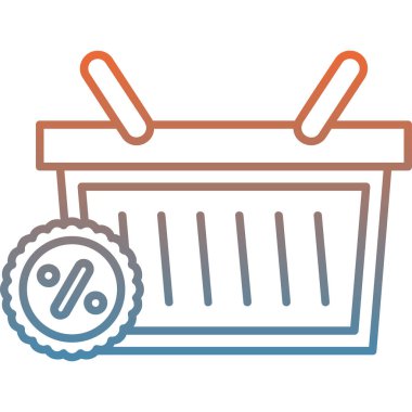 alışveriş sepeti simge vektör