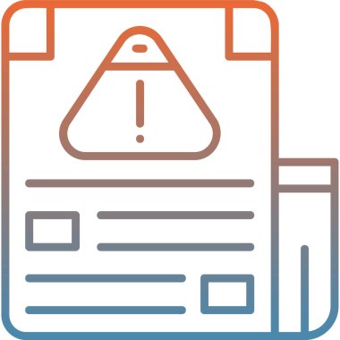 Belge. Web simgesi basit illüstrasyon