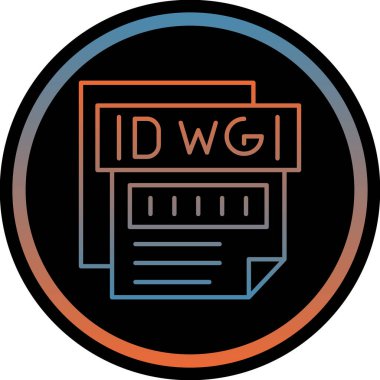 Dosya biçim simgesinin vektör illüstrasyonu