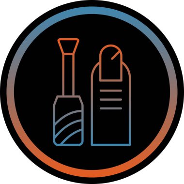 Fırça simgesi vektör illüstrasyonu