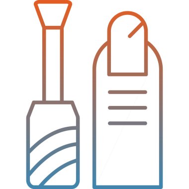 Boya fırçaları. Basit illüstrasyon, tasarım