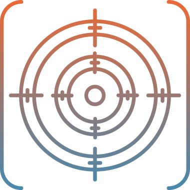 Hedef. Web simgesi basit tasarım