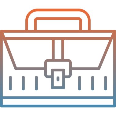 çanta çanta seyahat simgesi ana hat biçiminde