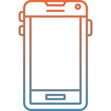 akıllı telefon simgesi vektör illüstrasyonu