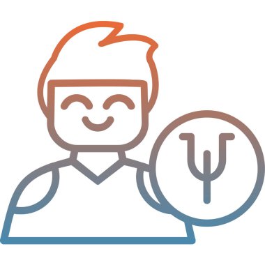 Çiftçi simgesi, vektör illüstrasyonu