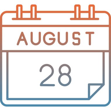 Takvim simgesinin vektör illüstrasyonu