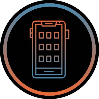 - Telefon. Web simgesi basit illüstrasyon