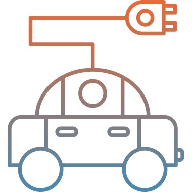 - Araba. Web simgesi basit illüstrasyon