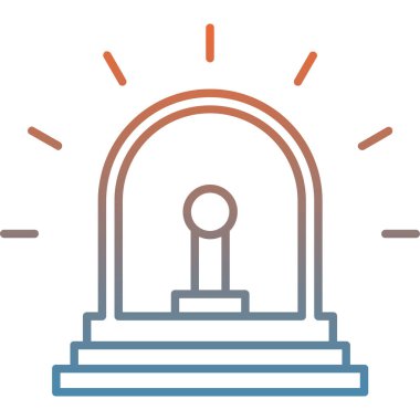 Modern b 'nin vektör çizimi ışık simgesinden yoksun