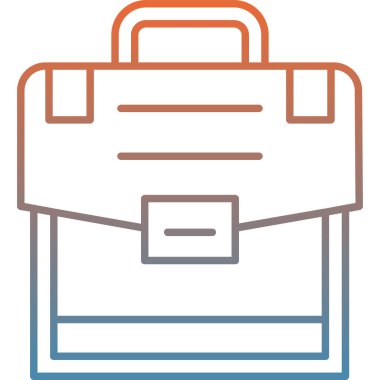 çanta çanta çanta simgesi ana hat biçiminde