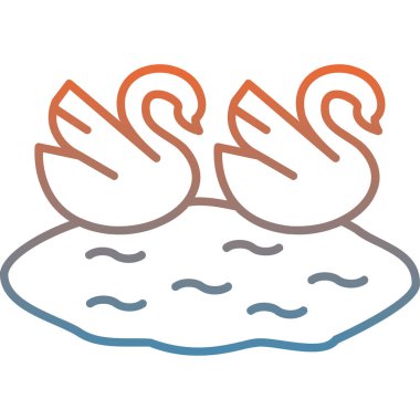 Yüzme havuzu. Web simgesi basit illüstrasyon