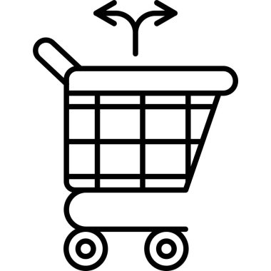 Sepet simgesi al, vektör illüstrasyonu