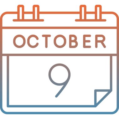 Takvim simgesi tasarımı, vektör illüstrasyonu