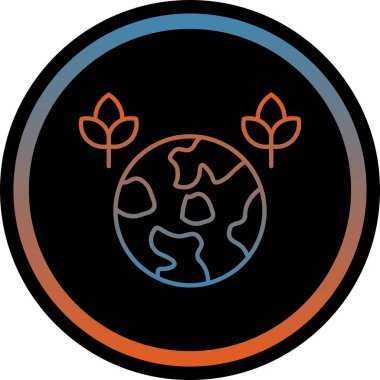 Küre. Web simgesi basit illüstrasyon