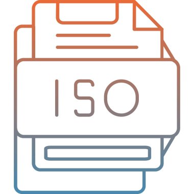 Dosya biçim simgesinin vektör illüstrasyonu