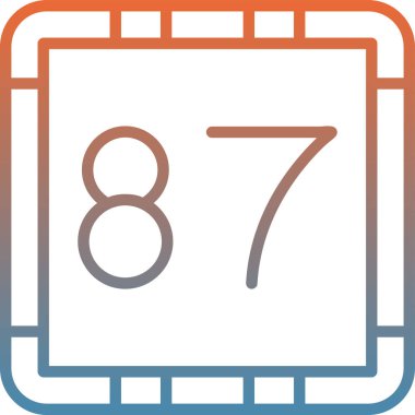 Takvim simgesinin vektör illüstrasyonu