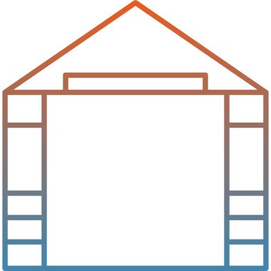 Yapı simgesinin vektör illüstrasyonu