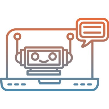 İleti vektör resimli dizüstü bilgisayar