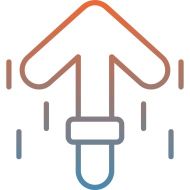 İzole edilmiş tek bir şemsiye simgesinin vektör çizimi