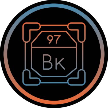 Kimyasal simge vektör çizimi