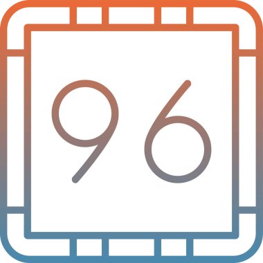 Bir takvim simgesinin vektör illüstrasyonu