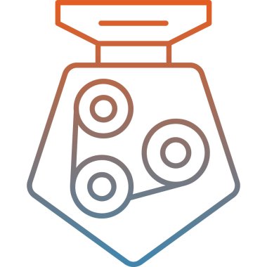 Yemek. Web simgesi basit illüstrasyon