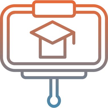 Eğitim simgesi, vektör illüstrasyonu