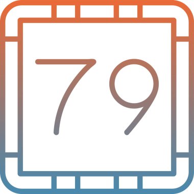 Takvim simgesi, vektör çizimi