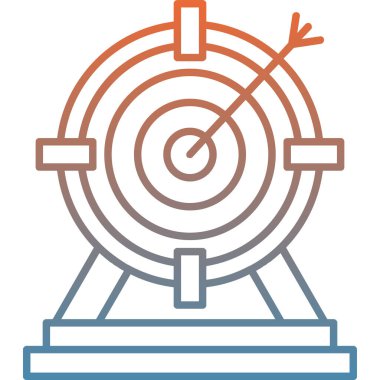 Hedef. Web simgesi basit illüstrasyon