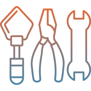 Modern simge onarımının vektör illüstrasyonu