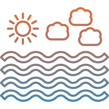 Hava simgesinin vektör illüstrasyonu