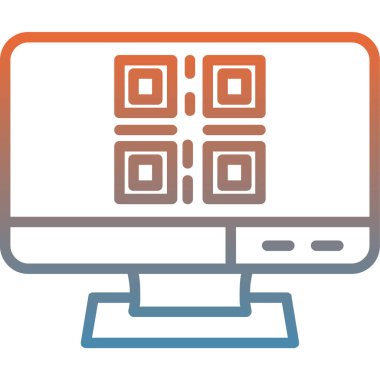 Bilgisayar. Web simgesi basit illüstrasyon