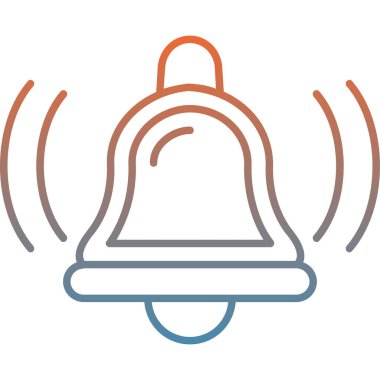 Çan simgesi vektör illüstrasyonu