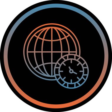 Vektör Gezegen Dünya simgesi