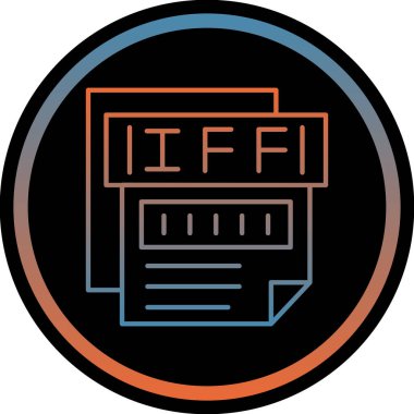 Dosya biçim simgesinin vektör illüstrasyonu