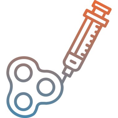 Şırınganın vektör çizimi