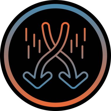 Modern bir simgenin vektör illüstrasyonu