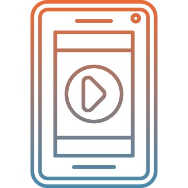 cep telefonu ikonu vektör illüstrasyonu