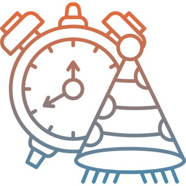 Saat simgesi ana hat biçiminde