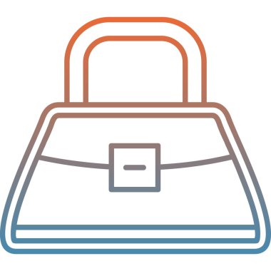 Çanta. Web simgesi basit tasarım