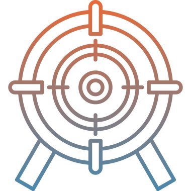 hedef vektör simgesi modern illüstrasyon