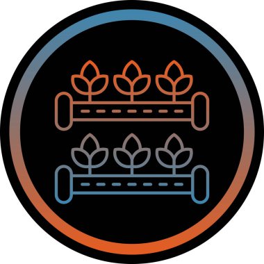 Bir ağaç simgesinin vektör illüstrasyonu