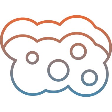 Bulutun vektör illüstrasyonu